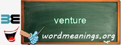 WordMeaning blackboard for venture